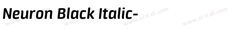 Neuron Black Italic字体转换